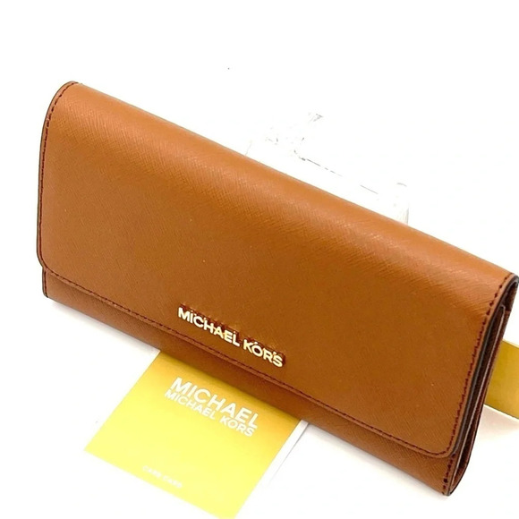 Michael Kors Large Trifold Wallet Luggage (NWT) - Picture 3 of 8